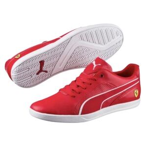 NIB: PUMA Sf SELEZIONE FERRARI LEATHER SHOES ROSSO CORSA - 11.5 US